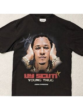 Game Changers Young Thug UY SCUTI Streetwear Tee Pepper Graphic T-Shirt Medium
